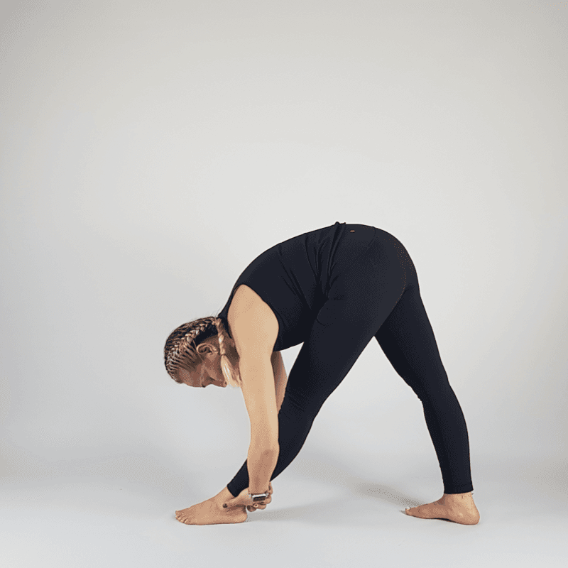 Standing Forward Fold with Ankle Hold