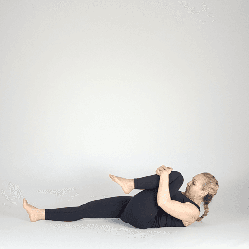 Boat Pose Hands Behind Head