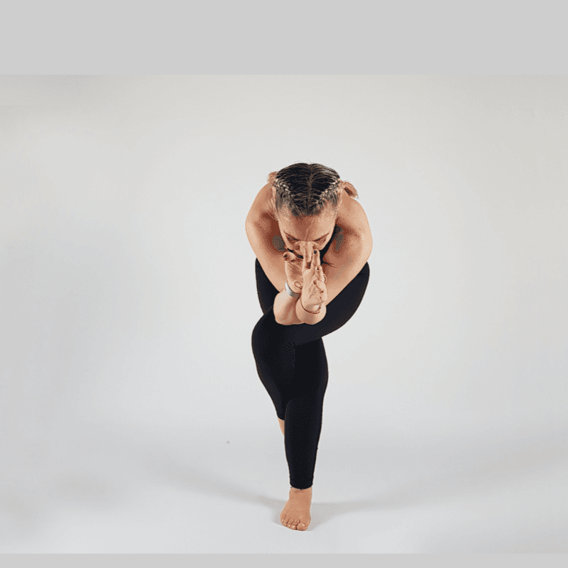 Eagle Pose Forward Fold