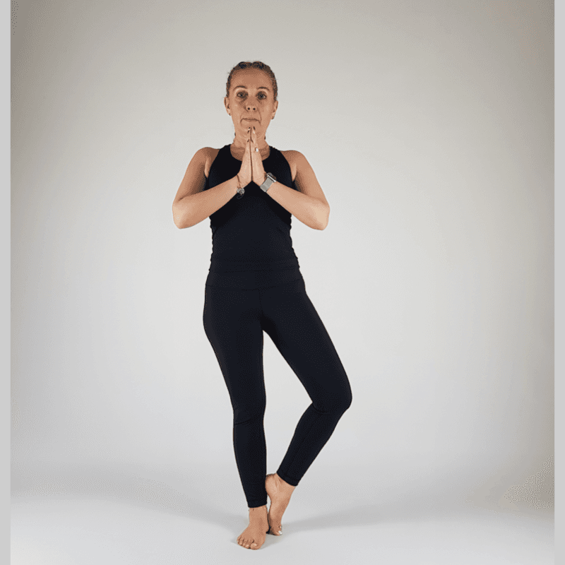 Tree Pose (Crossed Ankle)
