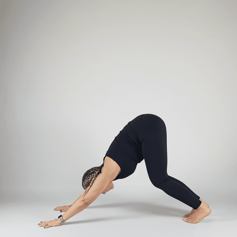 Downward Facing Dog Bent Knees