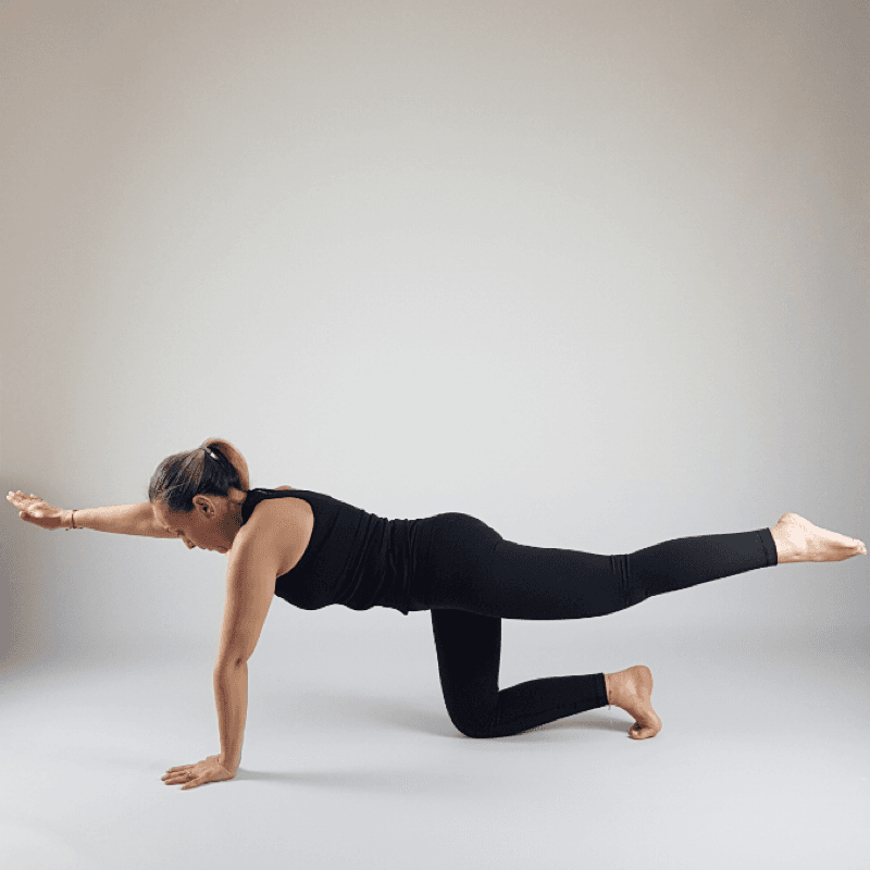Bird Dog Pose (Balancing Table)