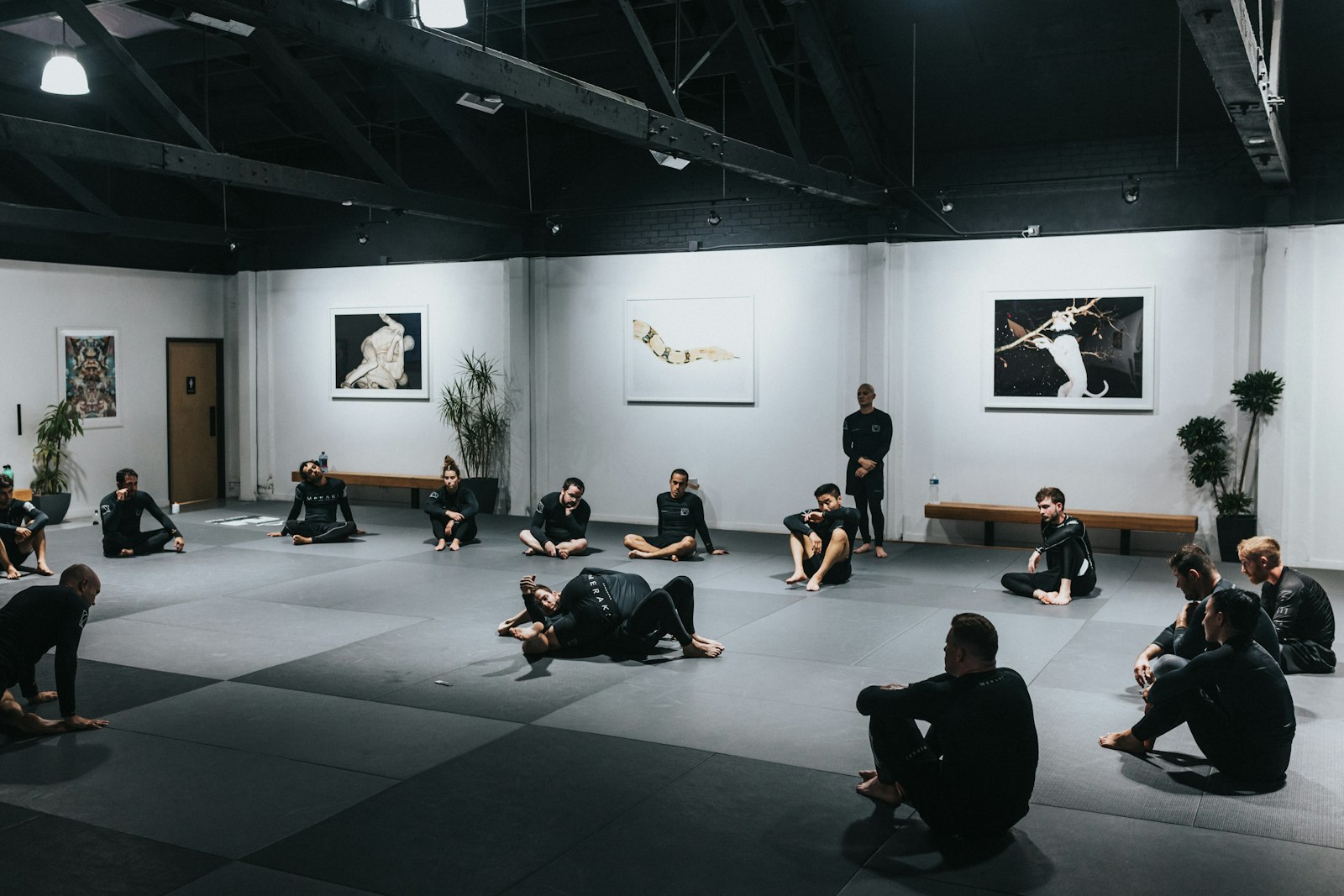 Open chest in a supported fish pose with a bolster